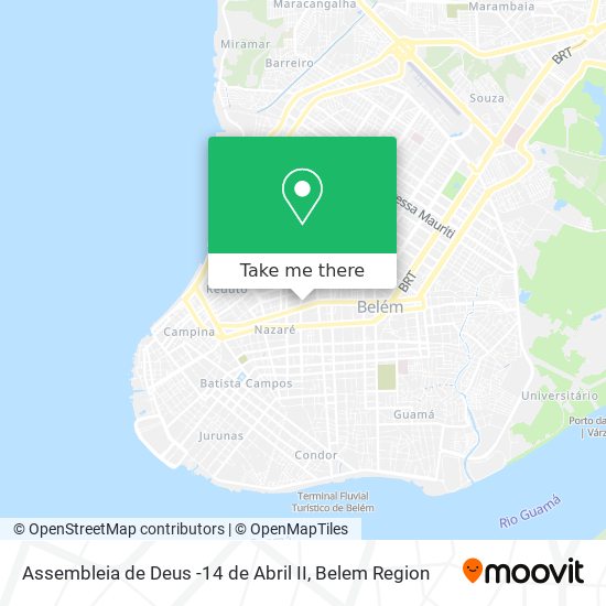 Assembleia de Deus -14 de Abril II map