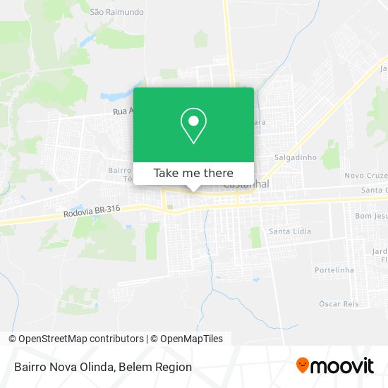 Mapa Bairro Nova Olinda