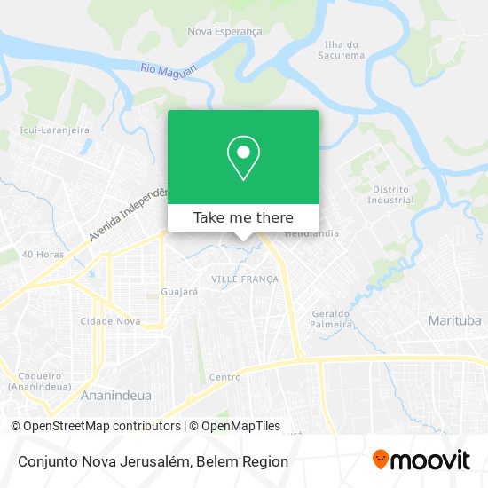 Conjunto Nova Jerusalém map