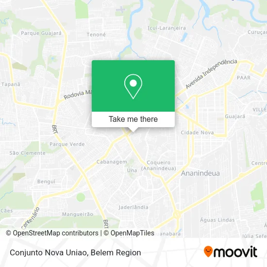 Conjunto Nova Uniao map
