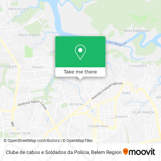 Clube de cabos e Soldados da Polícia map