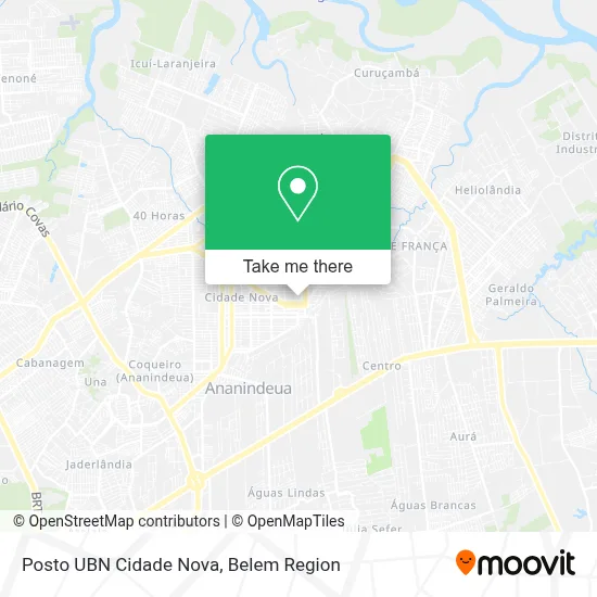 Posto UBN Cidade Nova map