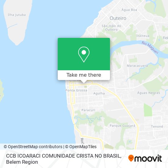 CCB ICOARACI COMUNIDADE CRISTA NO BRASIL map