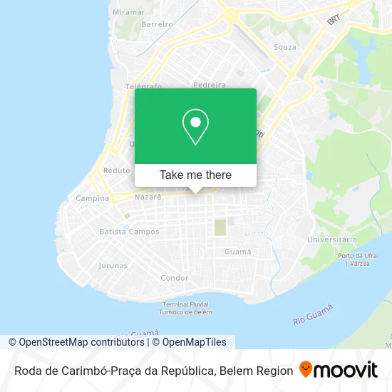 Roda de Carimbó-Praça da República map