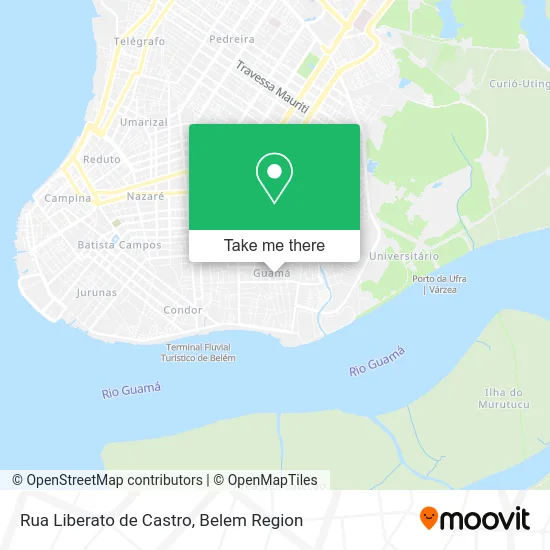 Rua Liberato de Castro map