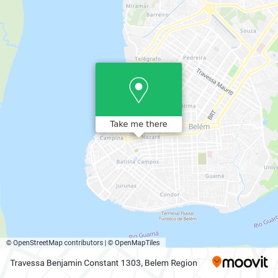 Travessa Benjamin Constant 1303 map