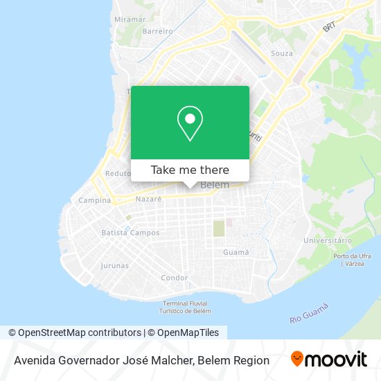 Mapa Avenida Governador José Malcher