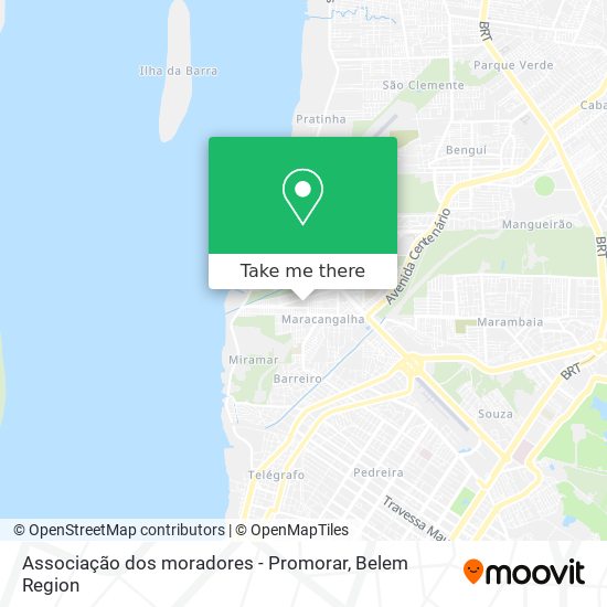 Associação dos moradores - Promorar map