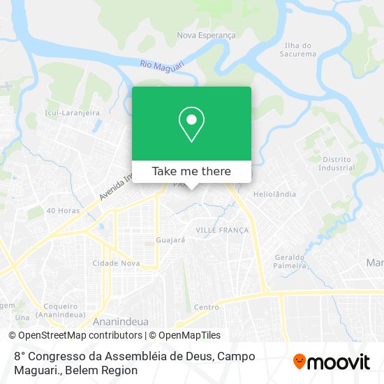 Mapa 8° Congresso da Assembléia de Deus, Campo Maguari.