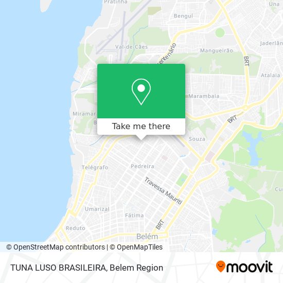 Mapa TUNA LUSO BRASILEIRA