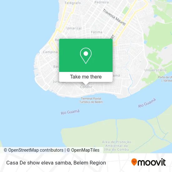 Casa De show eleva samba map