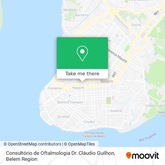 Consultório de Oftalmologia Dr. Cláudio Guilhon map