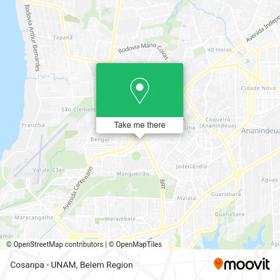 Cosanpa - UNAM map