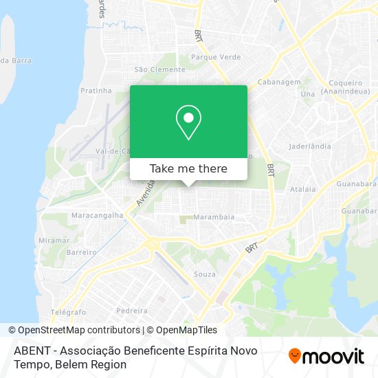 ABENT - Associação Beneficente Espírita Novo Tempo map