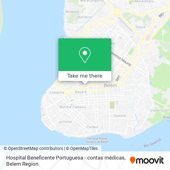 Mapa Hospital Beneficente Portuguesa - contas médicas