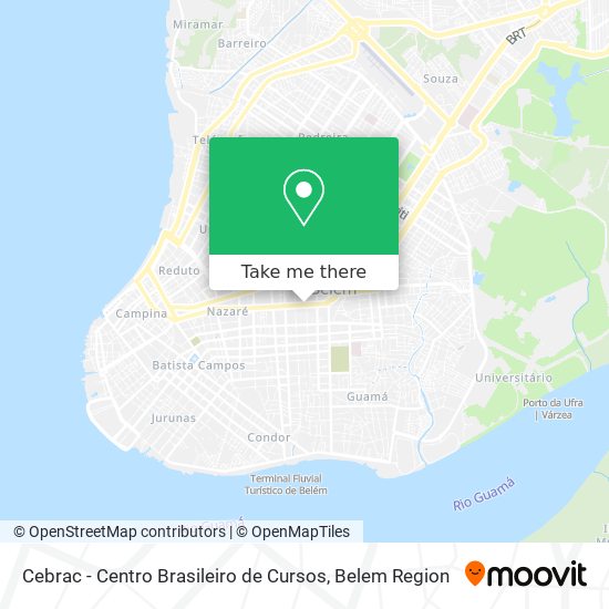 Cebrac - Centro Brasileiro de Cursos map