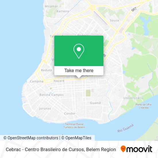 Cebrac - Centro Brasileiro de Cursos map