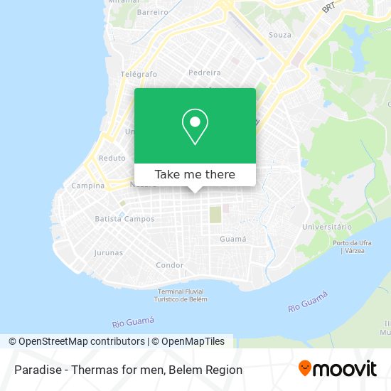 Paradise -  Thermas for men map