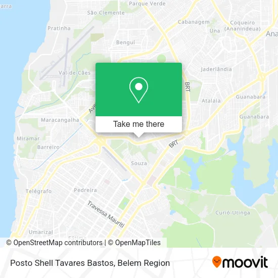 Posto Shell Tavares Bastos map