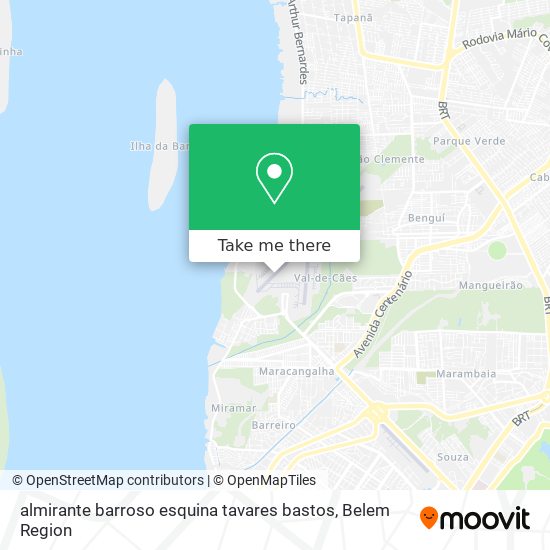 almirante barroso esquina tavares bastos map