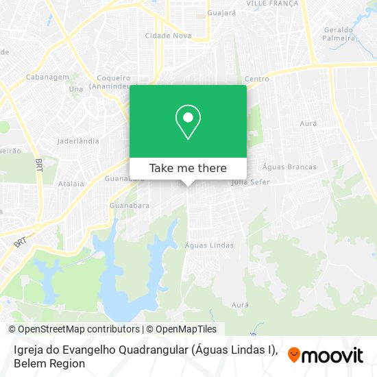 Igreja do Evangelho Quadrangular (Águas Lindas I) map