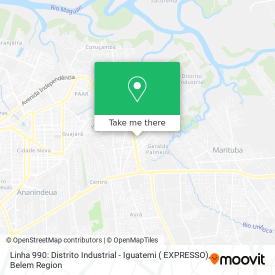 Linha 990: Distrito Industrial - Iguatemi ( EXPRESSO) map