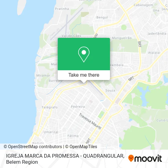 IGREJA MARCA DA PROMESSA - QUADRANGULAR map