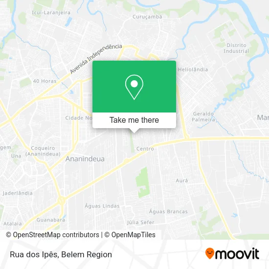 Rua dos Ipês map