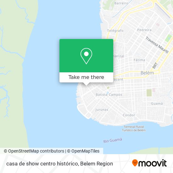 casa de show centro histórico map