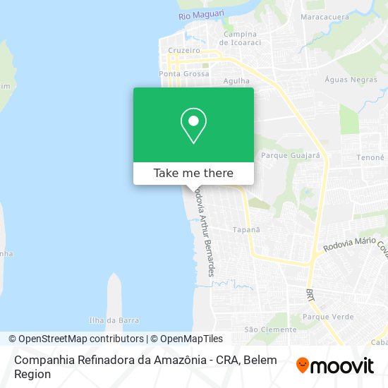 Mapa Companhia Refinadora da Amazônia - CRA