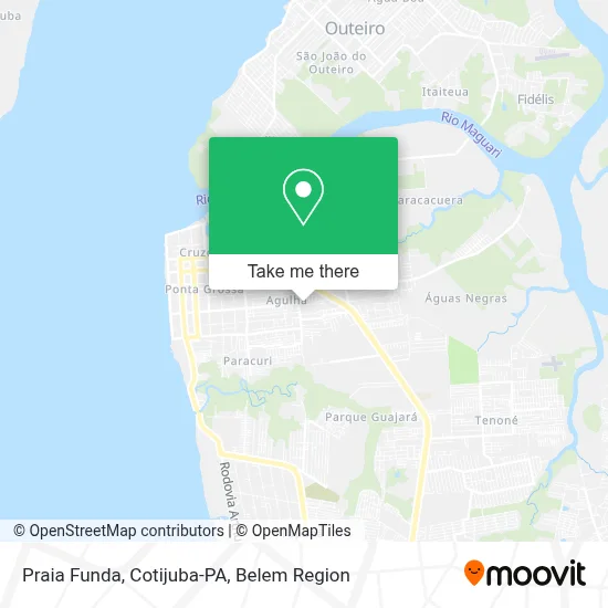 Praia Funda, Cotijuba-PA map