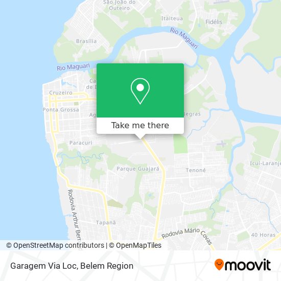 Garagem Via Loc map