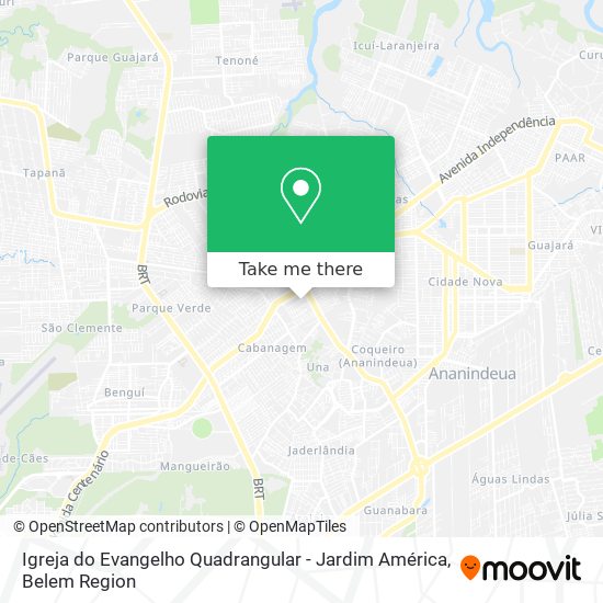 Igreja do Evangelho Quadrangular - Jardim América map