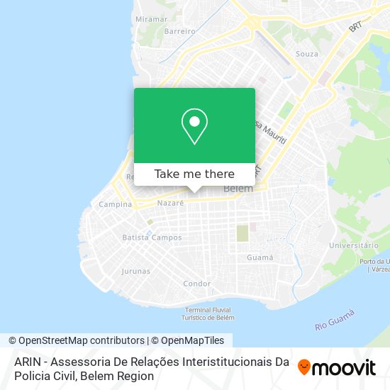 Mapa ARIN - Assessoria De Relações Interistitucionais Da Policia Civil