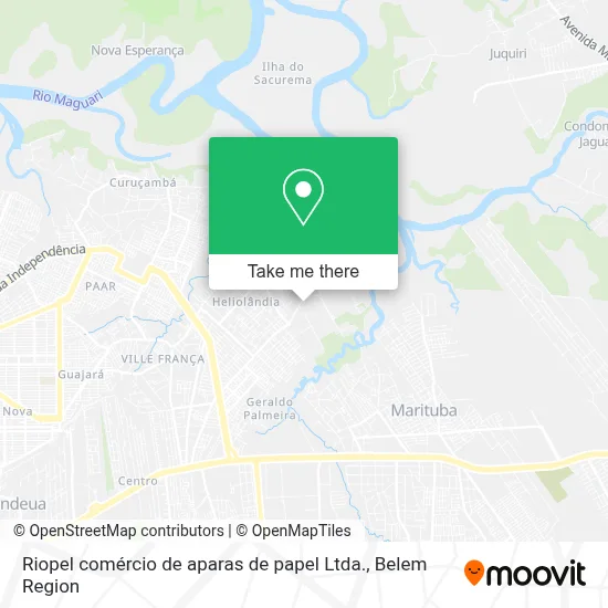 Riopel comércio de aparas de papel Ltda. map
