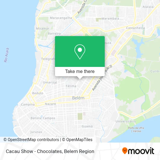 Cacau Show - Chocolates map