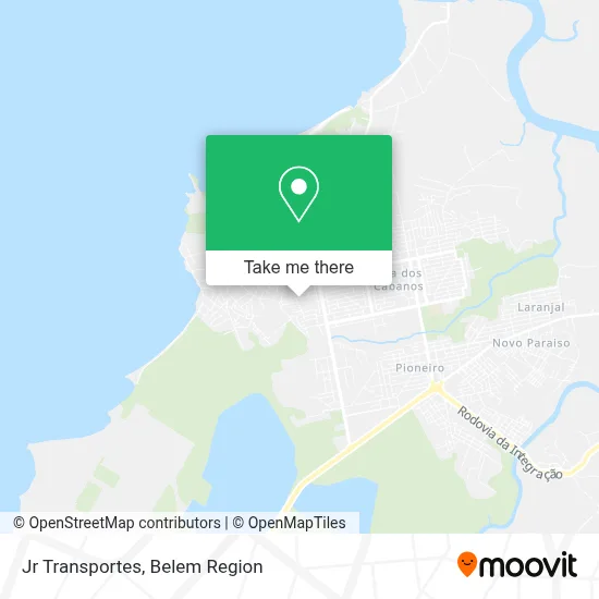 Jr Transportes map
