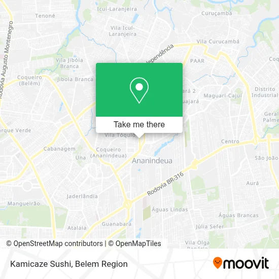 Kamicaze Sushi map