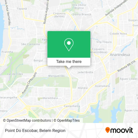 Point Do Escobar map
