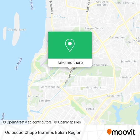 Quiosque Chopp Brahma map