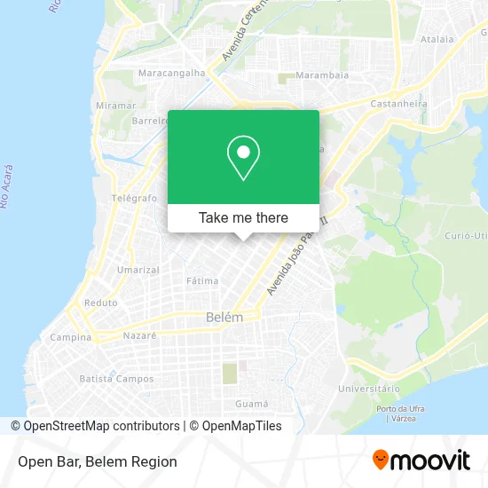 Open Bar map