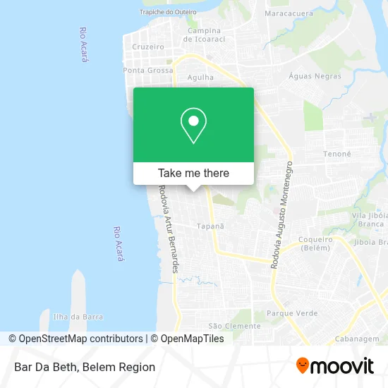 Bar Da Beth map