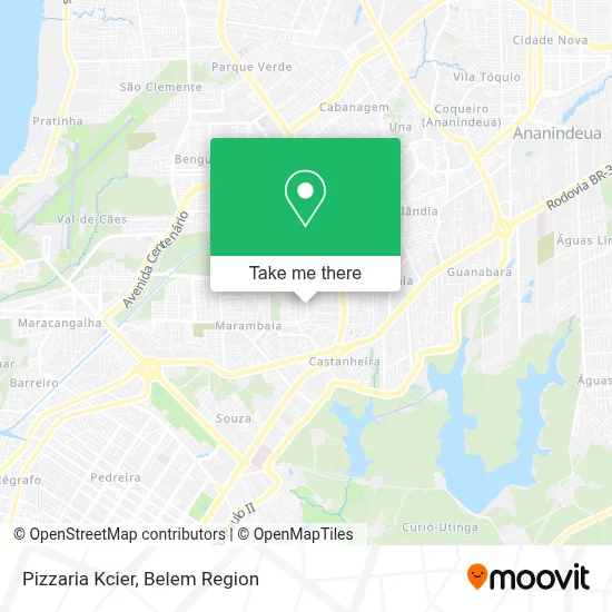 Pizzaria Kcier map