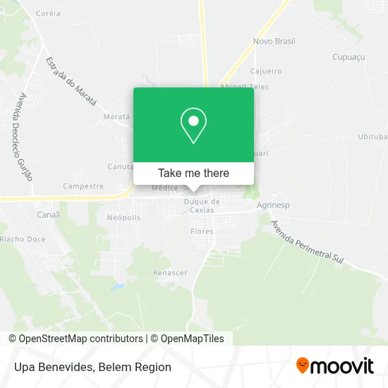 Upa Benevides map