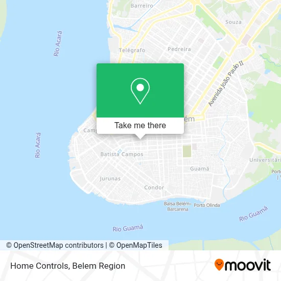 Home Controls map