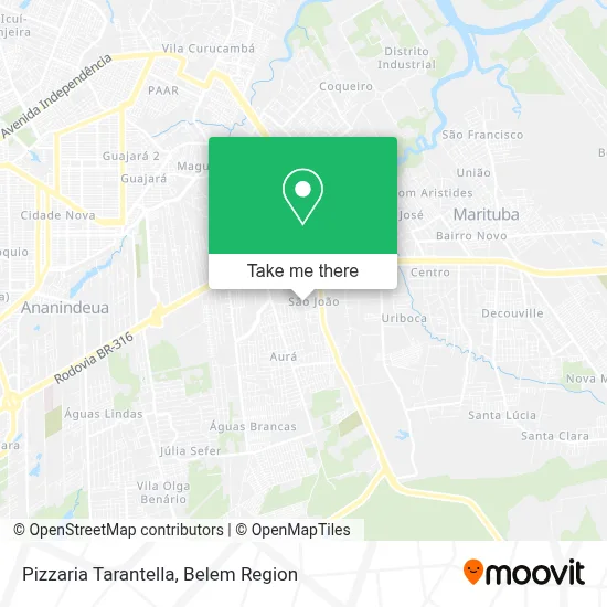 Pizzaria Tarantella map