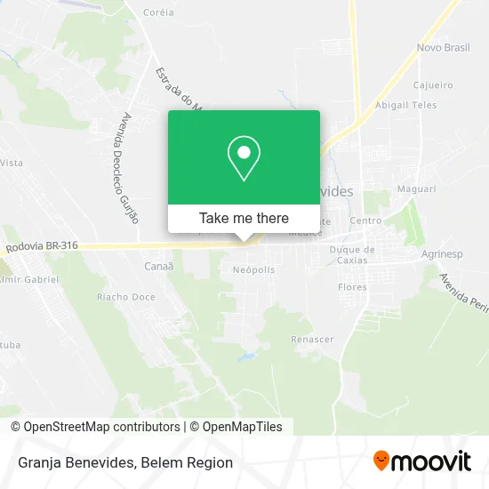 Granja Benevides map