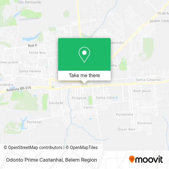 Odonto Prime Castanhal map