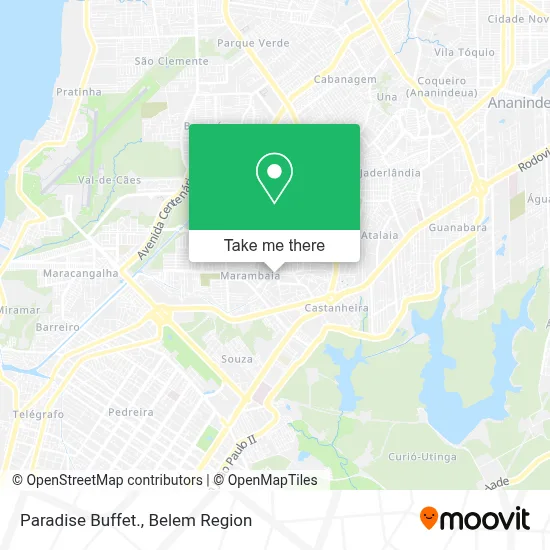 Paradise Buffet. map