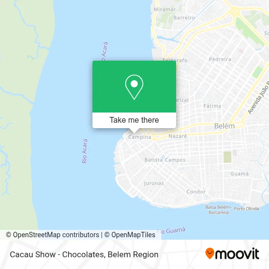 Cacau Show - Chocolates map